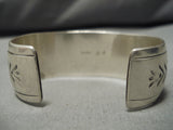 Incredible Vintage Native American Navajo Carico Lake Turquoise Sterling Silver Bracelet Old-Nativo Arts