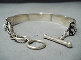 Extraordinary Navajo Sterling Silver Bracelet Native American-Nativo Arts