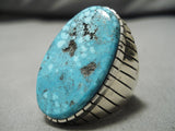 Important Navajo Raymond Jack Turquoise Sterling Silver Native American Ring-Nativo Arts