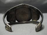 Museum Vintage Native American Navajo Carico Lake Turquoise Sterling Silver Bracelet Old-Nativo Arts