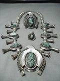 Native American Important Vintage Ben Nighthorse Campbell Turquoise Sterling Silver Bracelet Set-Nativo Arts