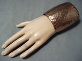 Unforgettable Navajo Wide Copper Bracelet Native American-Nativo Arts