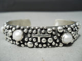Detailed Crosses Native American Navajo Sterling Silver Christian Bracelet Cuff-Nativo Arts