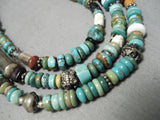 Best Vintage Native American Navajo Thomas Singer Royston Turquoise Sterling Silver Necklace-Nativo Arts