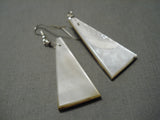 Native American Famous Inlay Santo Domingo Turquoise Sterling Silver Earrings-Nativo Arts