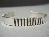 Fantastic Vintage Navajo Sterling Silver Bracelet Old Native American-Nativo Arts