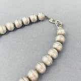 Excellent Vintage Native American Navajo Sterling Silver Necklace-Nativo Arts