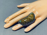 One Of Biggest And Best Vintage Native American Navajo Royston Turquoise Sterling Silver Ring-Nativo Arts