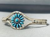 Cutest Vintage Native American Zuni Sleeping Beauty Turquoise Sterling Silver Bracelet-Nativo Arts