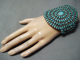 Authentic Best Vintage Native American Navajo Larry Begay Turquoise Sterling Silver Bracelet-Nativo Arts