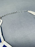 One Of The Best Native American Lapis Sterling Silver Necklace-Nativo Arts