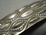 Exceptional Vintage Native American Navajo Repoussed Sterling Silver Hair Barrette Clip-Nativo Arts