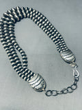Rose Martin Important Vintage Native American Navajo Sterling Silver Necklace-Nativo Arts
