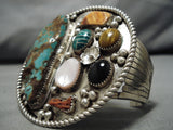 One Of The Biggest Vintage Native American Navajo Royston Turquoise Sterling Silver Bracelet-Nativo Arts