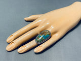 Fabulous Vintage Native American Zuni Royston Turquoise Sterling Silver Ring-Nativo Arts