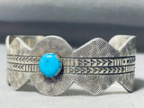 One Of The Most Detailed Micro Carvings Vintage Native American Navajo Sterling Silver Bracelet-Nativo Arts