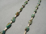 Native American Wonderful Vintage Santo Domingo Royston Turquoise Sterling Silver Necklace-Nativo Arts