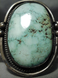 One Of The Best Vintage Native American Navajo Carico Lake Turquoise Sterling Silver Bracelet-Nativo Arts