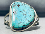 Massive Vintage Native American Navajo 8 Turquoise Sterling Silver Bracelet-Nativo Arts