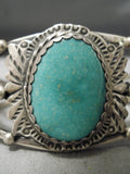 Incredible Vintage Native American Navajo Royston Turquoise Sterling Silver Bracelet Old-Nativo Arts