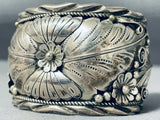 One Of The Best Ever Vintage Native American Navajo Leaf Sterling Silver Bracelet-Nativo Arts