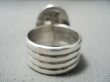 Impressive Navajo Lapis Sterling Silver Ring Native American-Nativo Arts