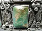 Authentic Vintage Native American Navajo Royston Turquoise Sterling Silver Bracelet Old-Nativo Arts