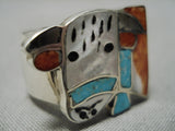 Important Huge Vintage Navajo Turquoise Sterling Silver Native American Ring-Nativo Arts