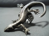 Extraordinary Detail Sterling Silver Gekko Ring Native American-Nativo Arts