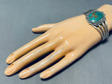 Stunning Vintage Native American Navajo Royston Turquoise Sterling Silver Bracelet-Nativo Arts