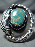 Exceptional Navajo Royston Turquoise Sterling Silver Ring Native American-Nativo Arts