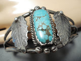 Native American Superb Vintage 8 Turquoise Sterling Silver Bracelet-Nativo Arts