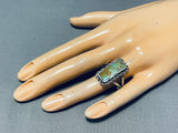 Astounding Vintage Native American Zuni Royston Turquoise Sterling Silver Ring-Nativo Arts