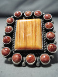 Amazing Navajo Spiny Oyster Sterling Silver Ring Native American-Nativo Arts