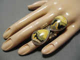 Rare Bumblebee Stone Navajo Sterling Silver Native American Ring-Nativo Arts
