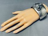 Best Bighorn Sheep Vintage Signed Sterling Silver Bracelet-Nativo Arts