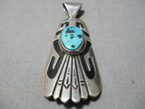 Authentic Vintage Native American Navajo Thomas Singer Sterling Silver Pendant-Nativo Arts