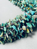 Rye Whitegoat Native American Navajo Turquoise Heishi Green Necklace-Nativo Arts