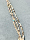 Native American One Single Turquoise Vintage Santo Domingo Heishi Necklace-Nativo Arts