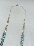 Pliable And Patient Work Vintage Native American Navajo Turquoise Heishi Necklace-Nativo Arts