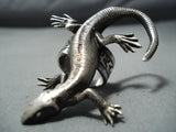 Extraordinary Detail Sterling Silver Gekko Ring Native American-Nativo Arts