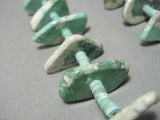 Native American Amazing Important Santo Domingo Damale Turquoise Sterling Silver Necklace-Nativo Arts