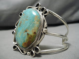 Tremendous Native American Navajo Kirby Nez Royston Turquoise Sterling Silver Bracelet-Nativo Arts