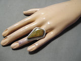 Fantastic Vintage Native American Navajo Royston Turquoise Sterling Silver Ring Old-Nativo Arts