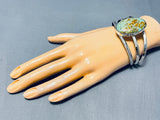 Huge Vintage Native American Navajo Royston Turquoise Sterling Silver Bracelet-Nativo Arts