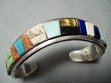 Important Vintage Native American Navajo Tommy Jackson Turquoise Sterling Silver Bracelet-Nativo Arts
