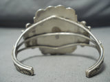 Beautiful Vintage Native American Navajo Blue Gem Turquoise Sterling Silver Bracelet-Nativo Arts