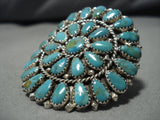 Exceptional Vintage Navajo Turquoise Sterling Silver Native American Ring-Nativo Arts
