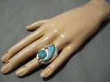 Striking Vintage Navajo Fred Platero Sterling Silver Native American Ring-Nativo Arts