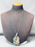 Rare Vintage Francisco Gomez Turquoise Sterling Silver Snake Necklace-Nativo Arts